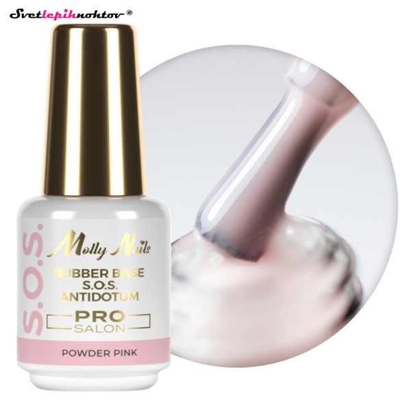 Molly Nails S.O.S BASE 15ml - Powder Pink