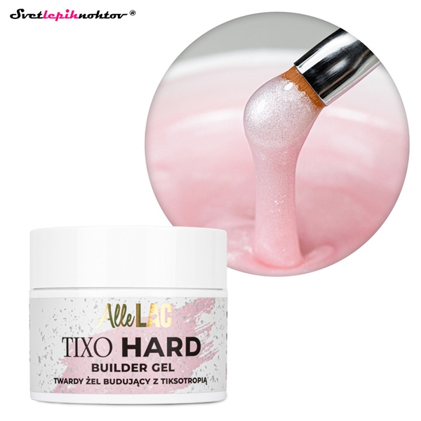 TIXO HARD gradilni gel - Sparkle Light Pink