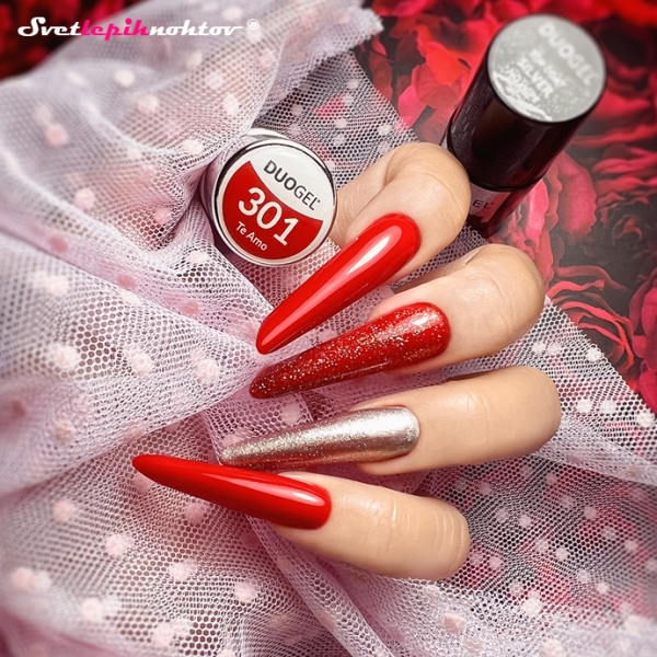 DUOGEL Gellack 6 ml, 301, Te Amo - schnell und einfach wie Nagellack, langlebig wie Gel