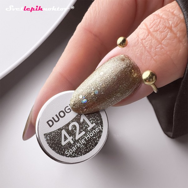 DUOGEL gel lak 421 - Sparkle Honey