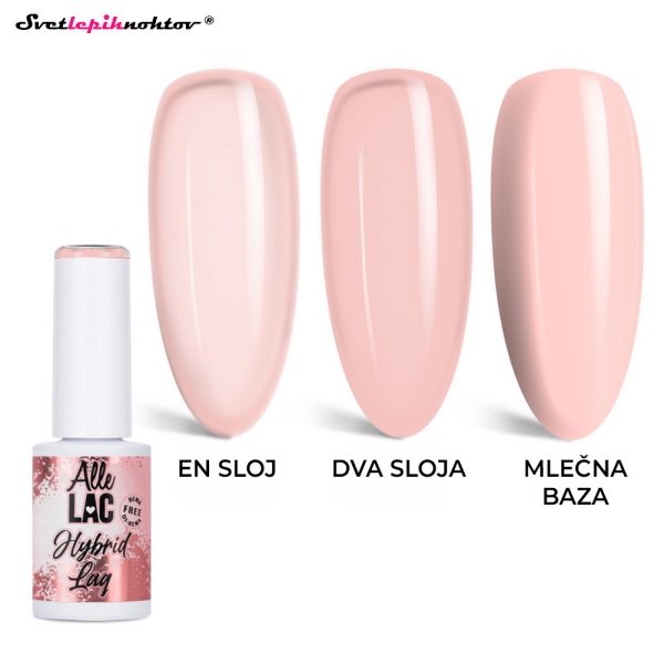 ALLELAC NUDES gel lak N16 - Light Petal