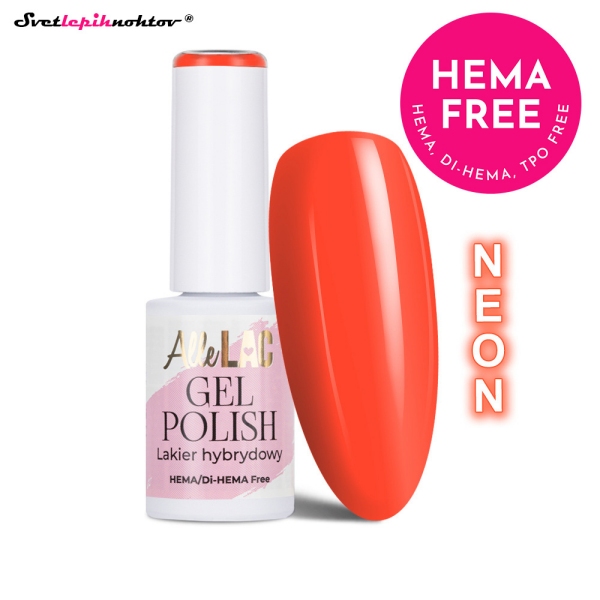 ALLELAC ORANGES gel lak - Neon Orange