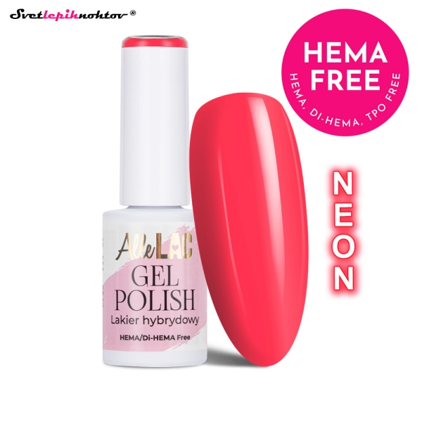 ALLELAC REDS gel lak - Neon Red