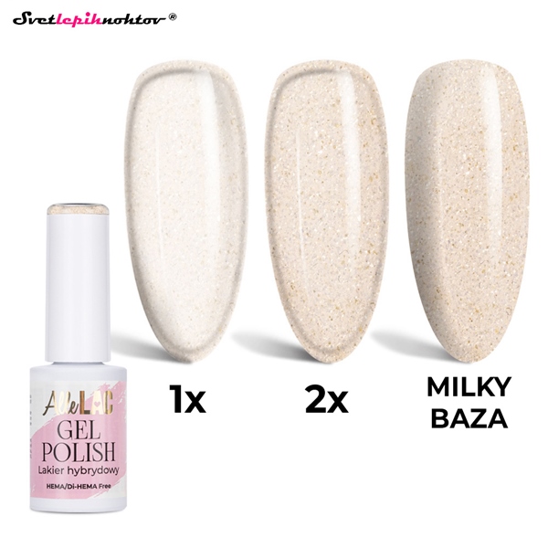ALLELAC WHITES gel lak - Sand Glitter