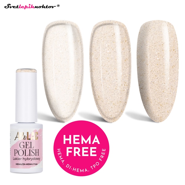 ALLELAC WHITES gel lak - Sand Glitter