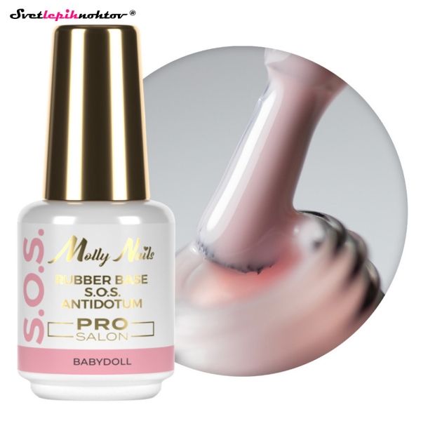 Molly Nails S.O.S BASE 15ml - Babydoll