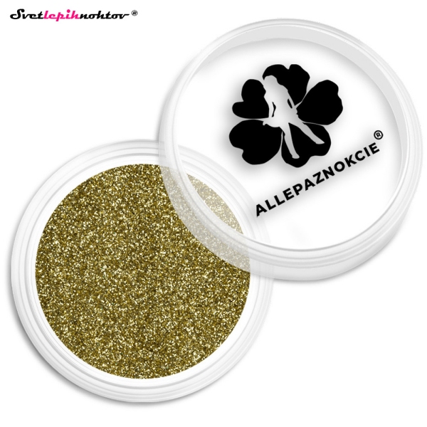 Bleščice - 01 GOLD, BLEŠČEČ in SVETLEČ PRAH za nohte