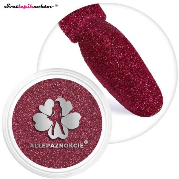 Bleščice - 03 SCARLET, BLEŠČEČ in SVETLEČ PRAH za nohte