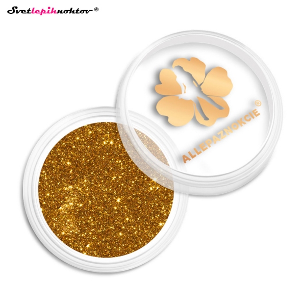 Bleščice - 07 AMBER, BLEŠČEČ in SVETLEČ PRAH za nohte