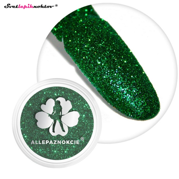 Bleščice - 08 EMERALD, BLEŠČEČ in SVETLEČ PRAH za nohte