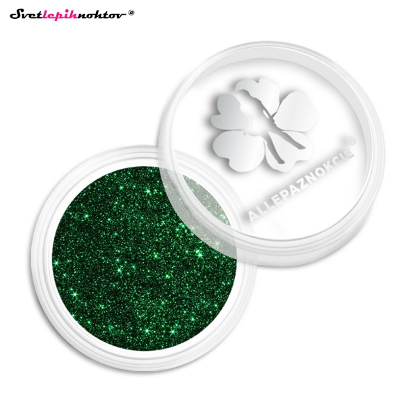 Bleščice - 08 EMERALD, BLEŠČEČ in SVETLEČ PRAH za nohte