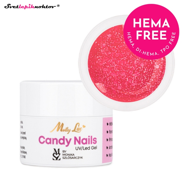 Molly Nails CANDY NAILS gel 5g - Candy Pink