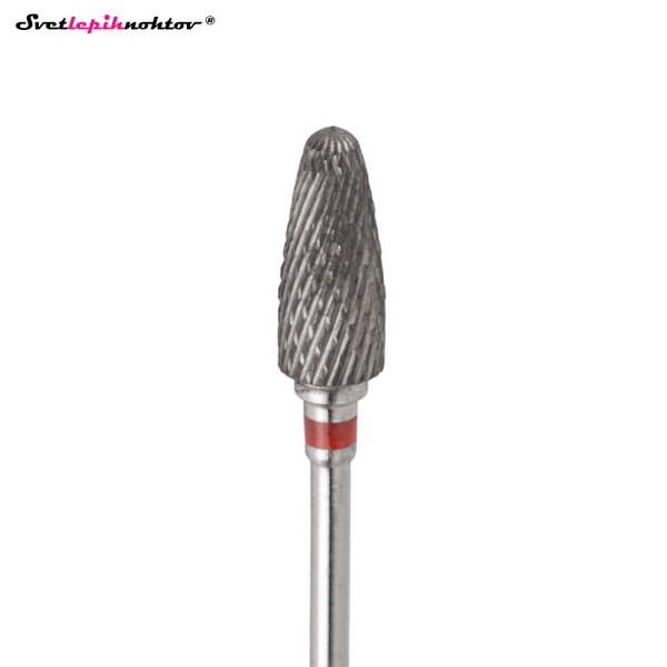 Karbidni nastavek OVAL rdeč ø 6,0 mm