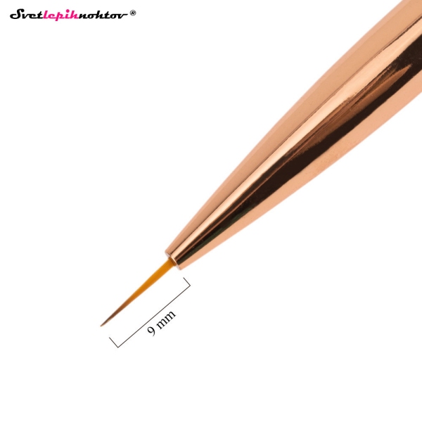 Gel čopič DUAL - OVAL 6   NAIL ART 9