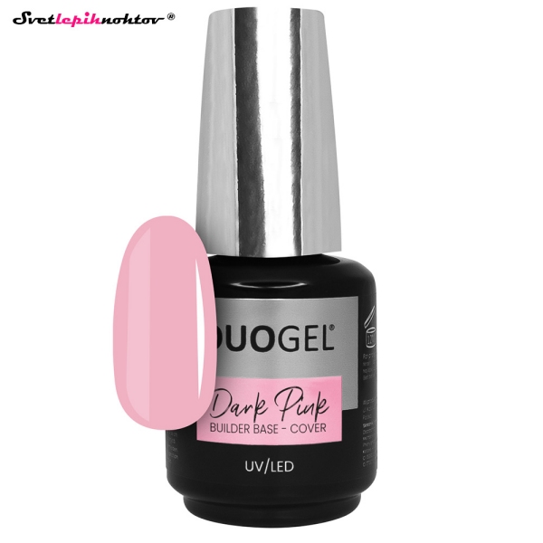 DUOGEL Builder Base Cover 15ml - Dark Pink