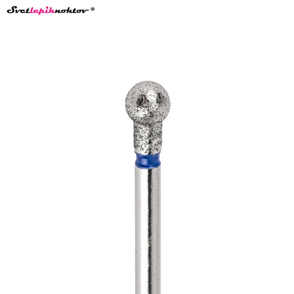 Diamantni nastavek KROGLA modra ø 4 mm