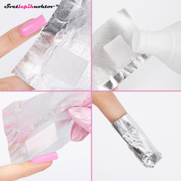 REMOVER FOIL 100 kom - folije za odstranjevanje soak-off materiala