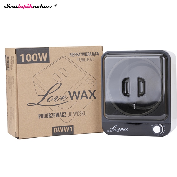 Grelnik voska LOVEWAX - Črno-bel