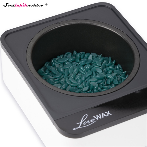 Grelnik voska LOVEWAX - Črno-bel