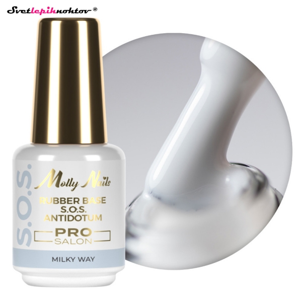 Molly Nails S.O.S BASE 15ml - Milky Way