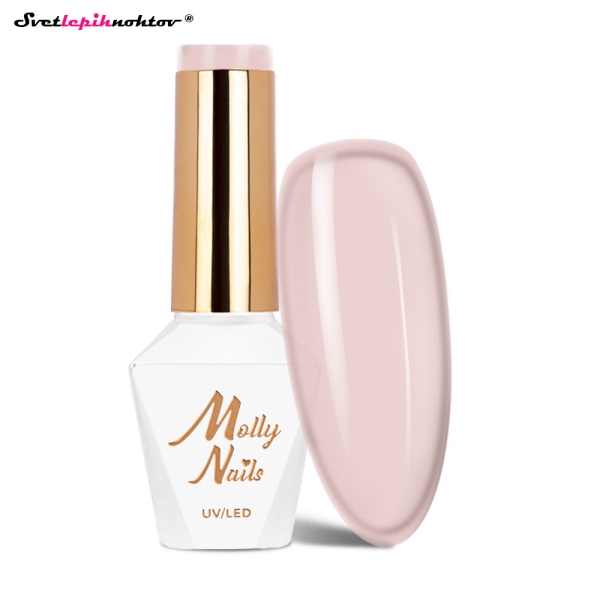 MOLLY NAILS MILKY gel lak 135 - Pink Nude