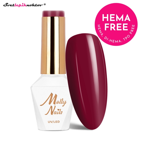 MOLLY NAILS AUTUMN gel lak 190 - Red Wine