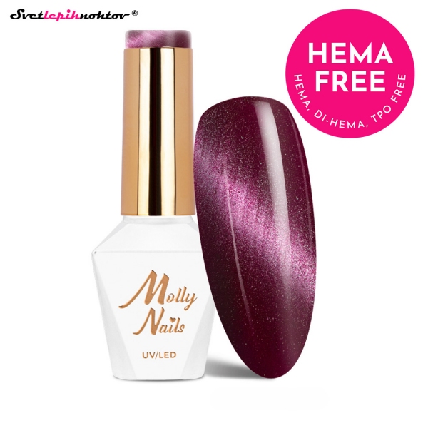 MOLLY NAILS CAT EYE gel lak 245 - Velvet Mauve
