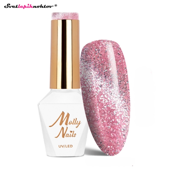 MOLLY NAILS CAT EYE gel lak 251 - Rose