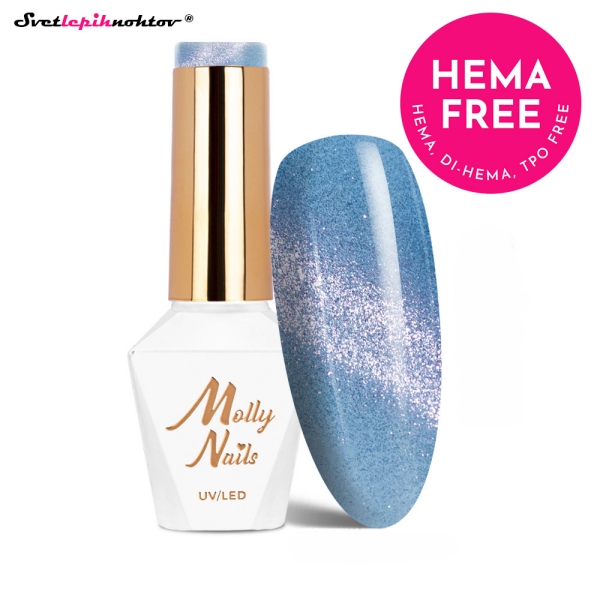 MOLLY NAILS CAT EYE gel lak 262 - Mist