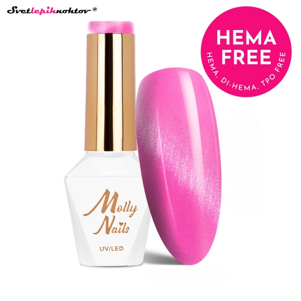 MOLLY NAILS CAT EYE gel lak 274 - Bubblegum