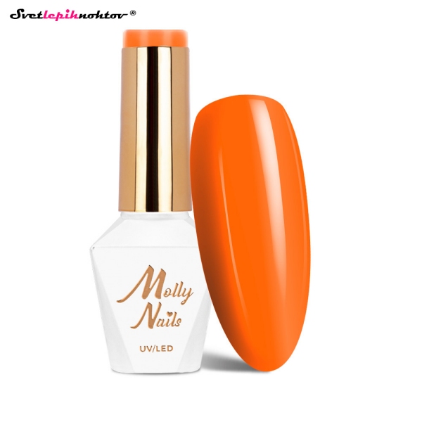 MOLLY NAILS NEON gel lak 283 - Hot Mango