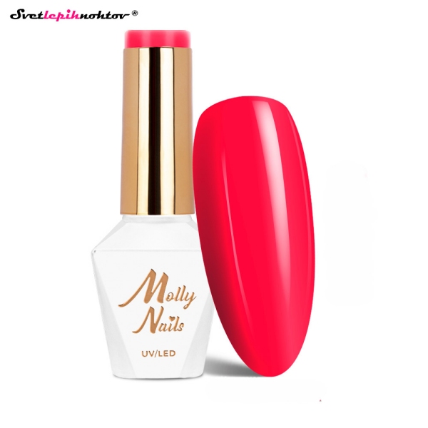 MOLLY NAILS NEON gel lak 284 - Pink Riot