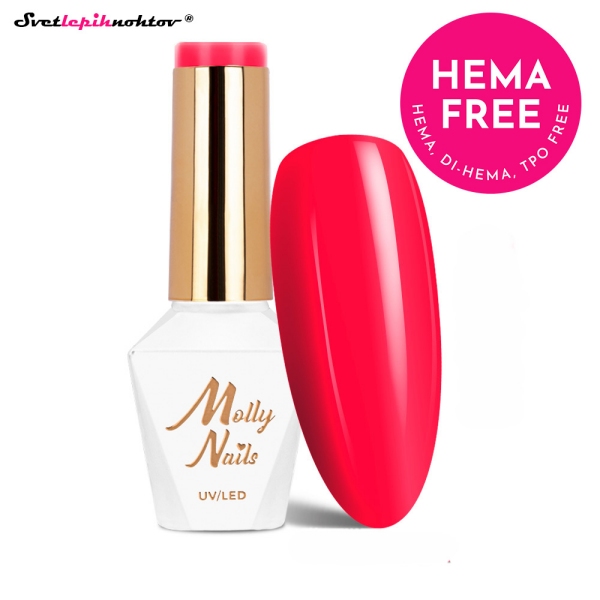 MOLLY NAILS NEON gel lak 284 - Pink Riot