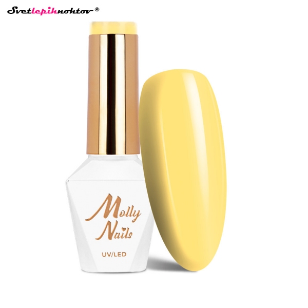 MOLLY NAILS PASTEL gel lak 290 - Lemon Cream