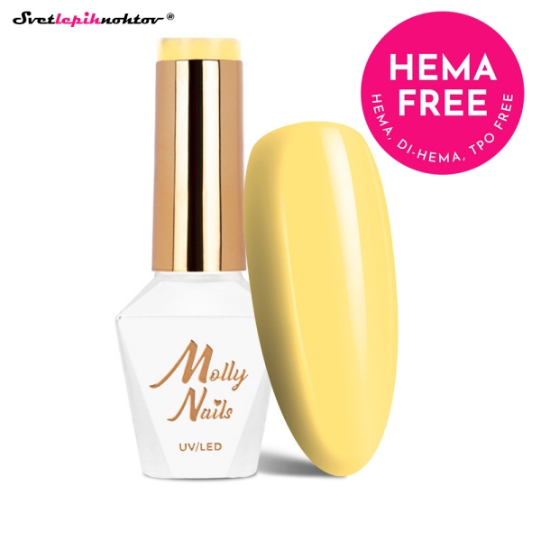 MOLLY NAILS PASTEL gel lak 290 - Lemon Cream
