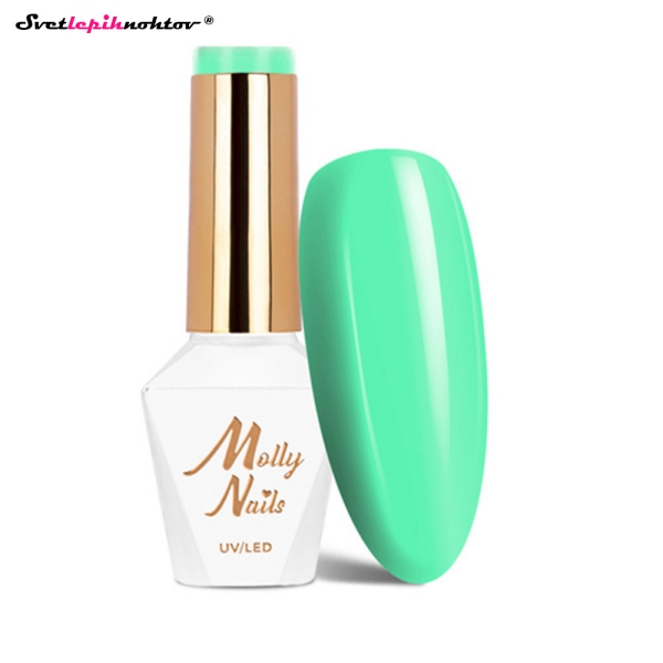 MOLLY NAILS PASTEL gel lak 291 - Mint Splash