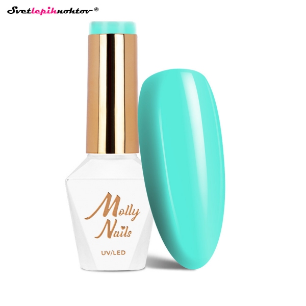 MOLLY NAILS PASTEL gel lak 292 - Aqua Pastel