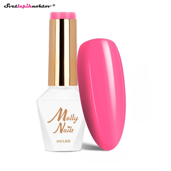 MOLLY NAILS PINK gel lak 296 - Flamingo