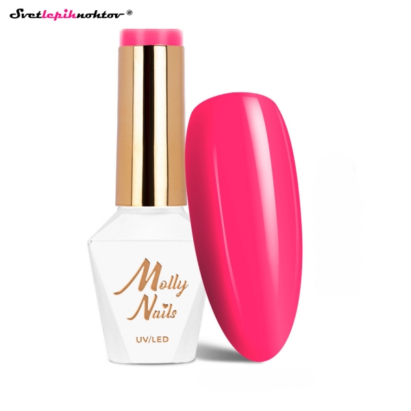 MOLLY NAILS PINK gel lak 297 - Pink Pulse