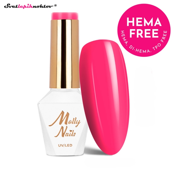 MOLLY NAILS PINK gel lak 297 - Pink Pulse