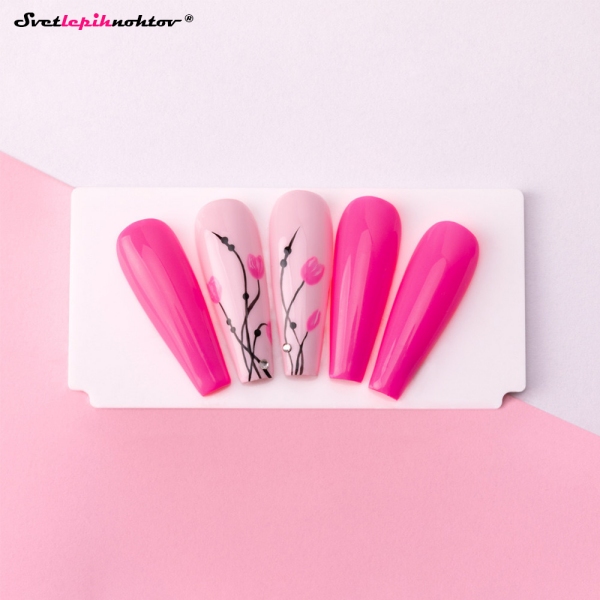 MOLLY NAILS NEON gel lak 332 - Splash Of Pink