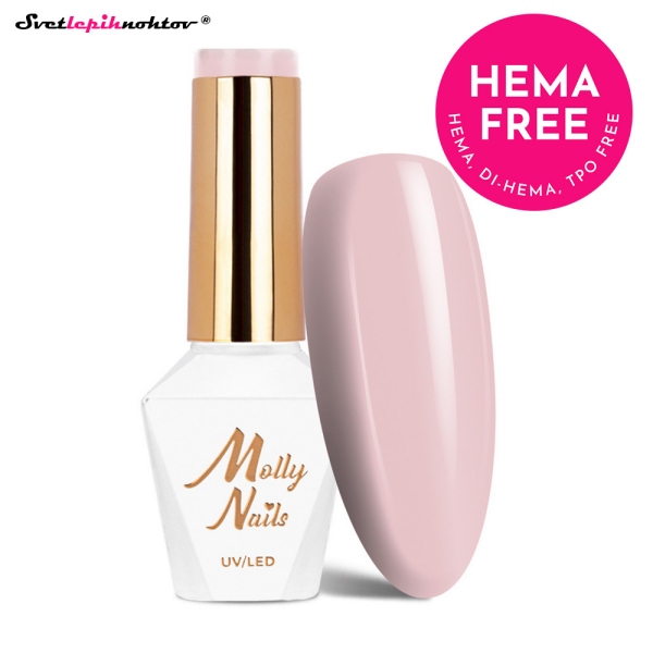 MOLLY NAILS NUDE gel lak 522 - Nudematic