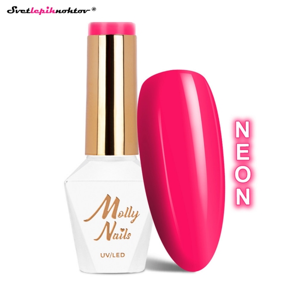 MOLLY NAILS NEON gel lak 52 - Temptress