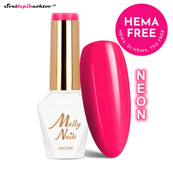 MOLLY NAILS NEON gel lak 52 - Temptress