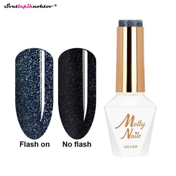 MOLLY NAILS WINTER gel lak 604 - Devil's Night