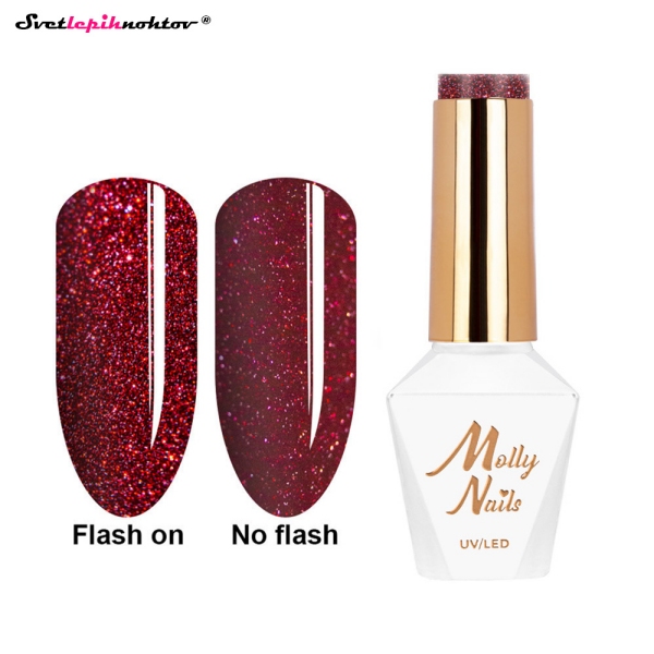 MOLLY NAILS WINTER gel lak 605 - Deep Desire