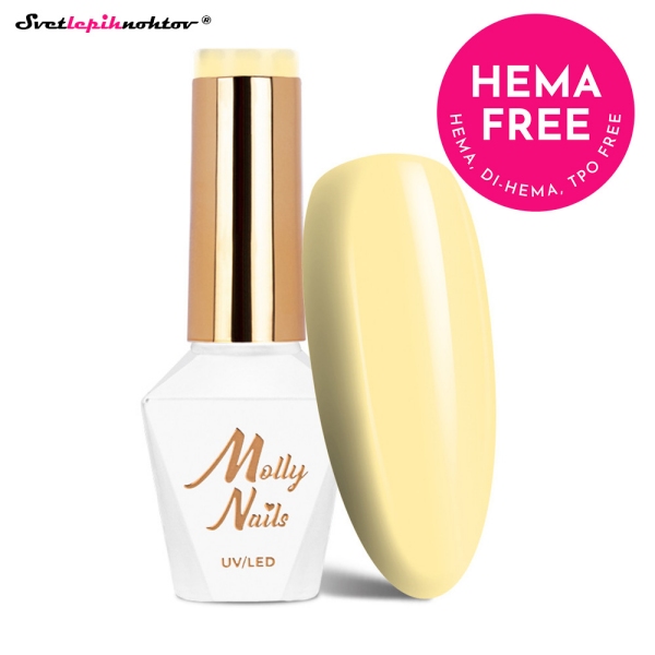 MOLLY NAILS PASTEL gel lak 720 - Yellow Daffodil