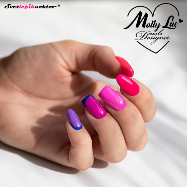 MOLLY NAILS PINK gel lak 722 - Pink Gerbera