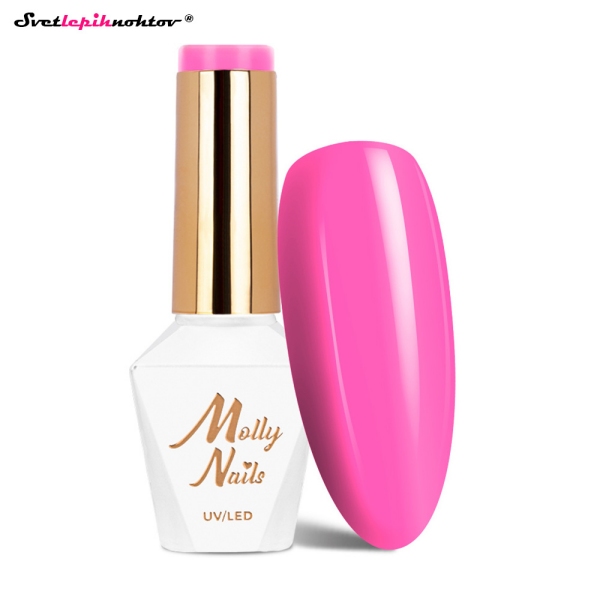MOLLY NAILS PINK gel lak 724 - Fuchsia