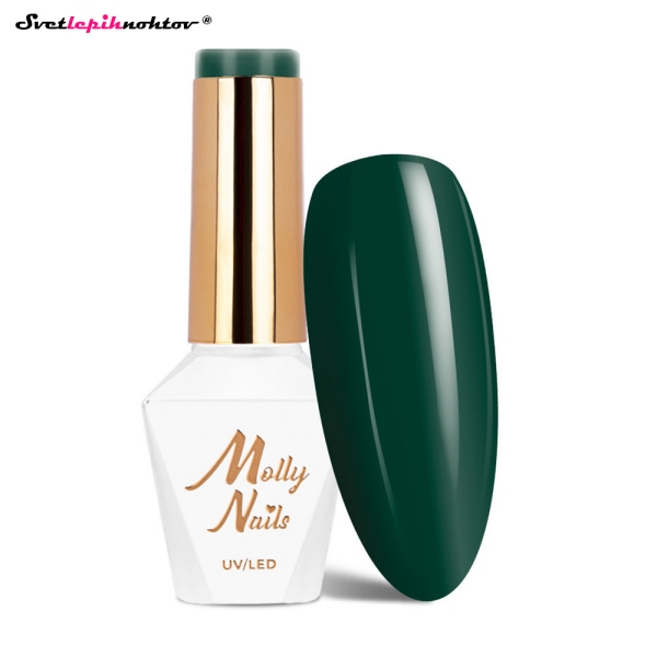 MOLLY NAILS AUTUMN gel lak 88 - Dark Green